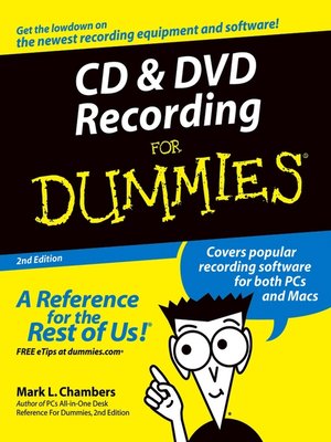 cover image of CD & DVD Recording For Dummies